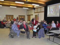 Photo of people in attendance at 2014 FWRC Christmas banquet