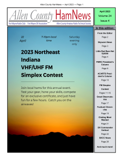 Thumbnail image of newsletter cover page.
