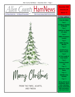 Thumbnail image of newsletter cover feature a drawing of a Christmas tree